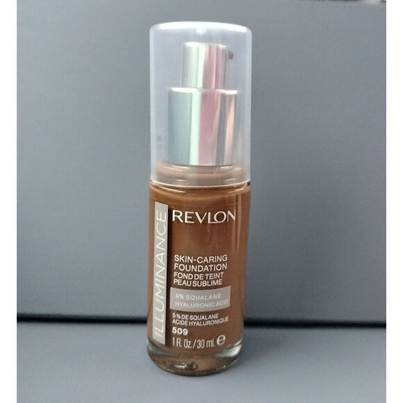 Revlon Illuminance Skin Caring Foundation 509 Sandlewood  Makeup Medium Coverage - Picture 14 of 14